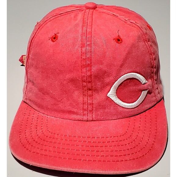 VTG Cincinnati Reds New Era Pro Model KMG MLB Merchandise Distressed Offset Logo - Picture 4 of 12